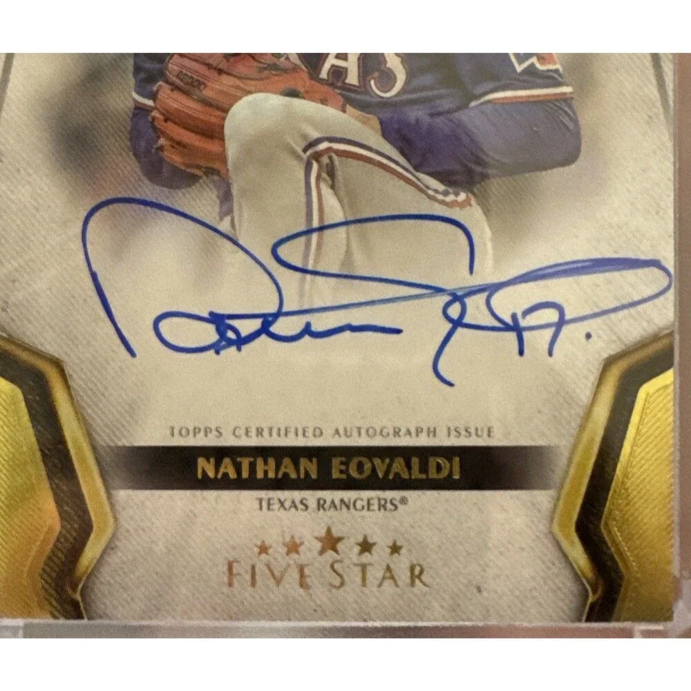 2024 Topps Five Star Nathan Eovaldi Five Star Base Autographs Texas Rangers
